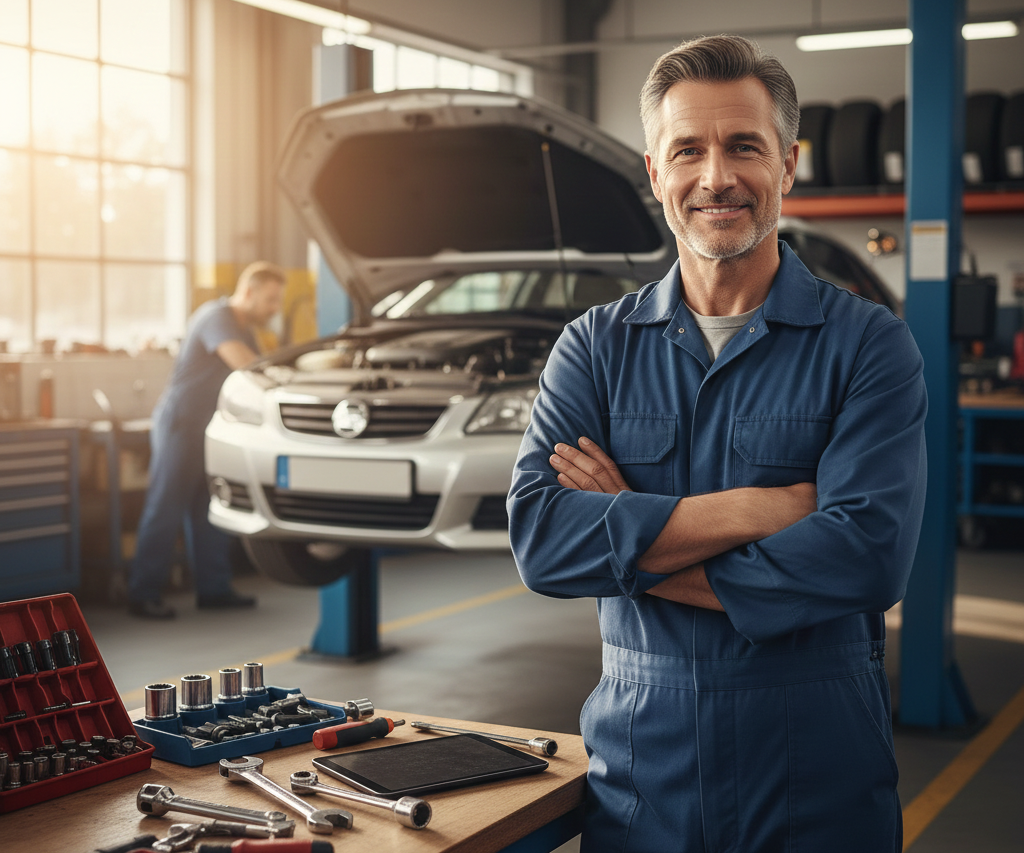 Mecánico profesional usando Rutiox